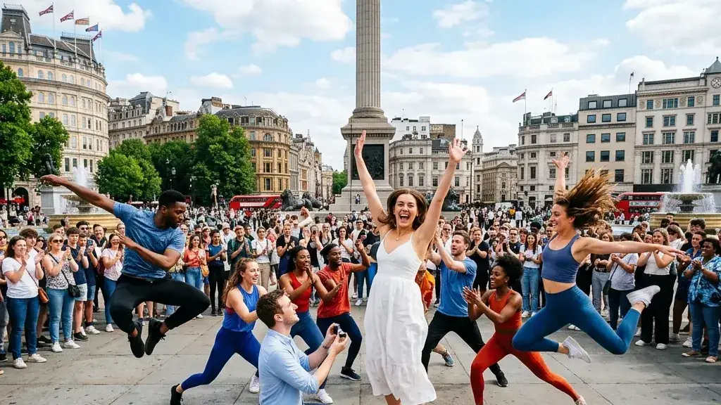 Flash Mob Evlilik Teklifi