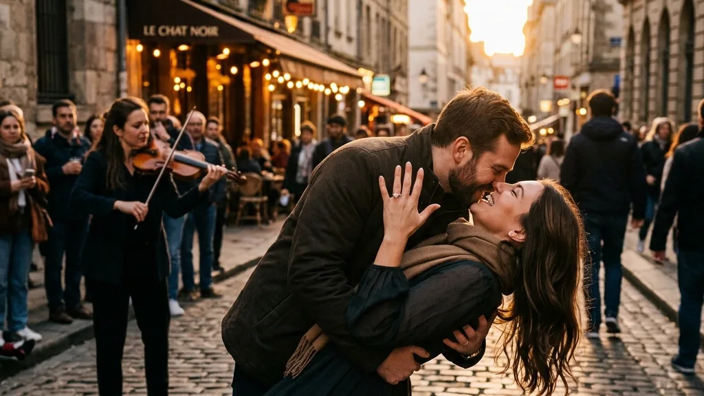 Kemancı Eşliğinde Evlilik Teklifi
