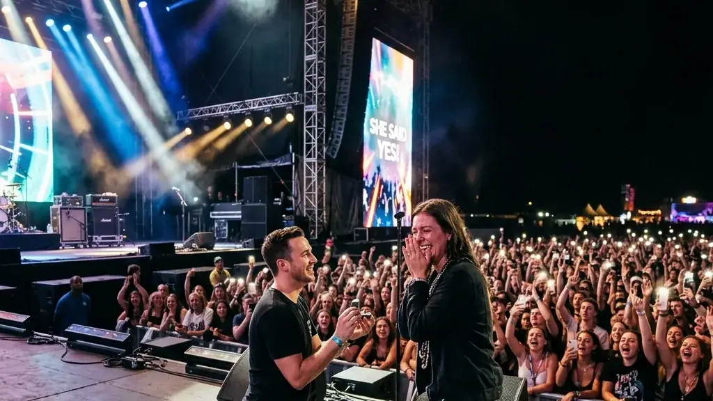 Konserde Evlilik Teklifi