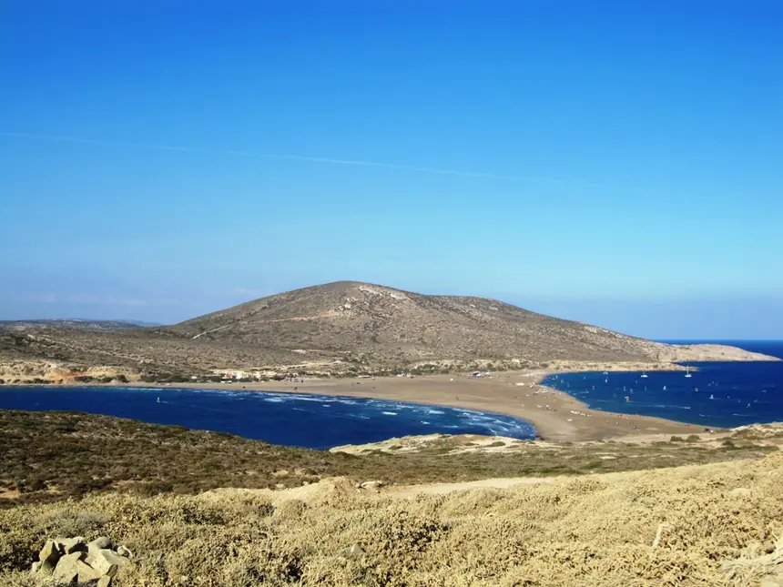 Rodos Prasonisi'de İki Denizin Buluştuğu Yerde
