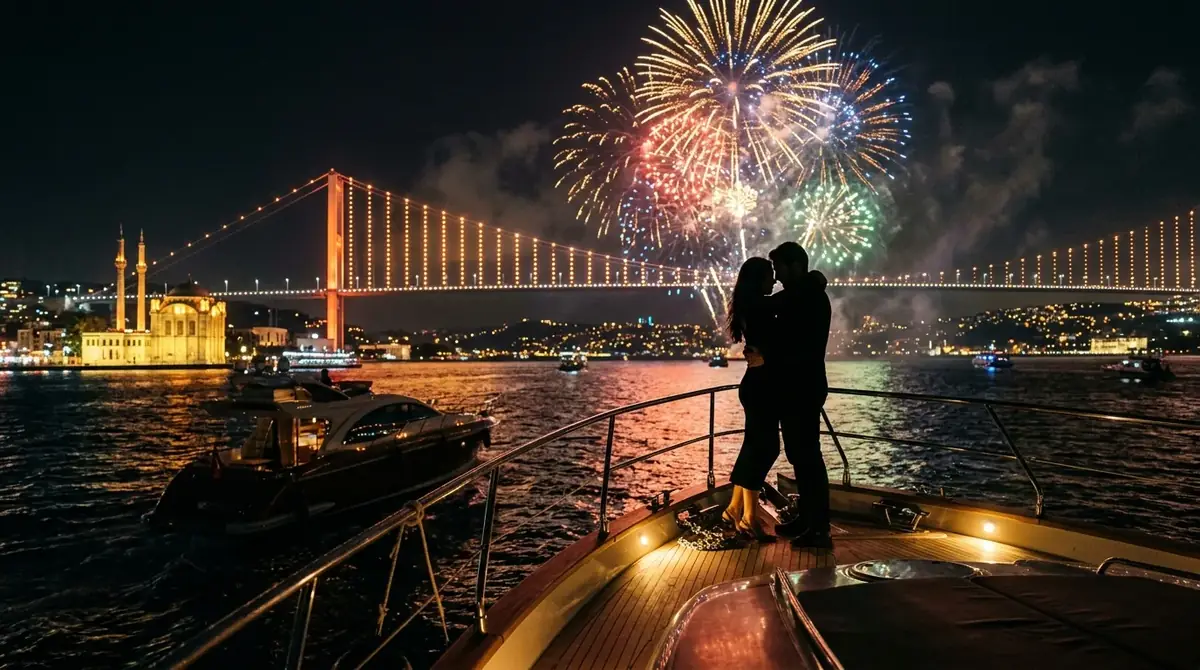 İstanbul yatta romantik evlilik teklifi anı