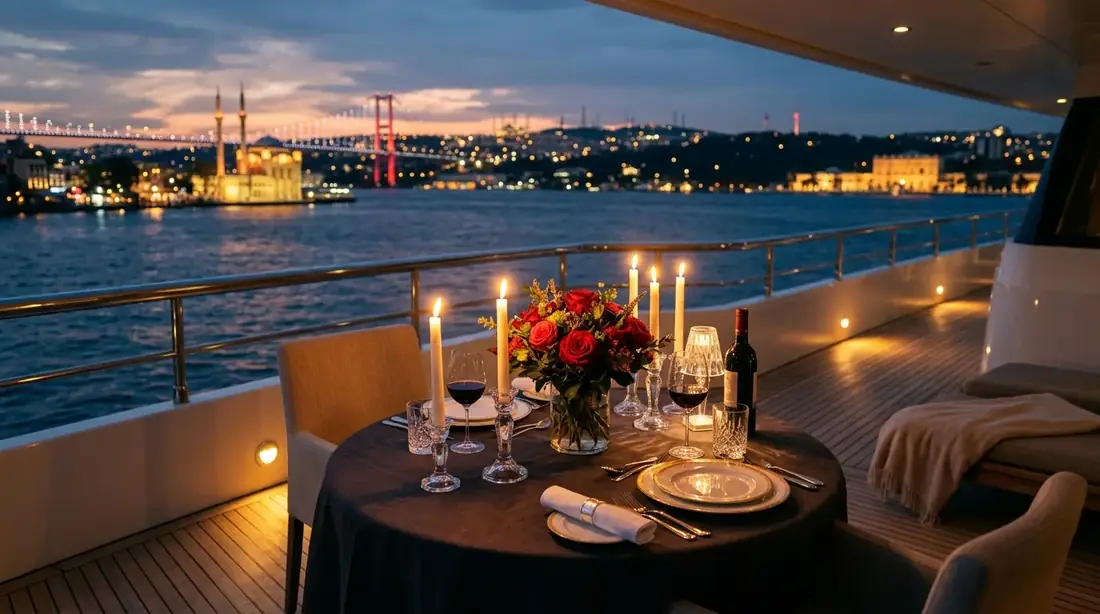 Yatta VIP romantik akşam yemeği masası
